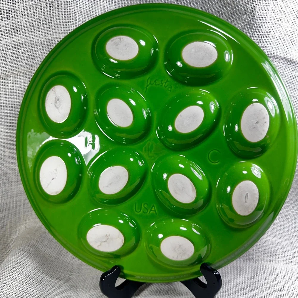 Fiesta Lemongrass Deviled Egg Platter 11.25